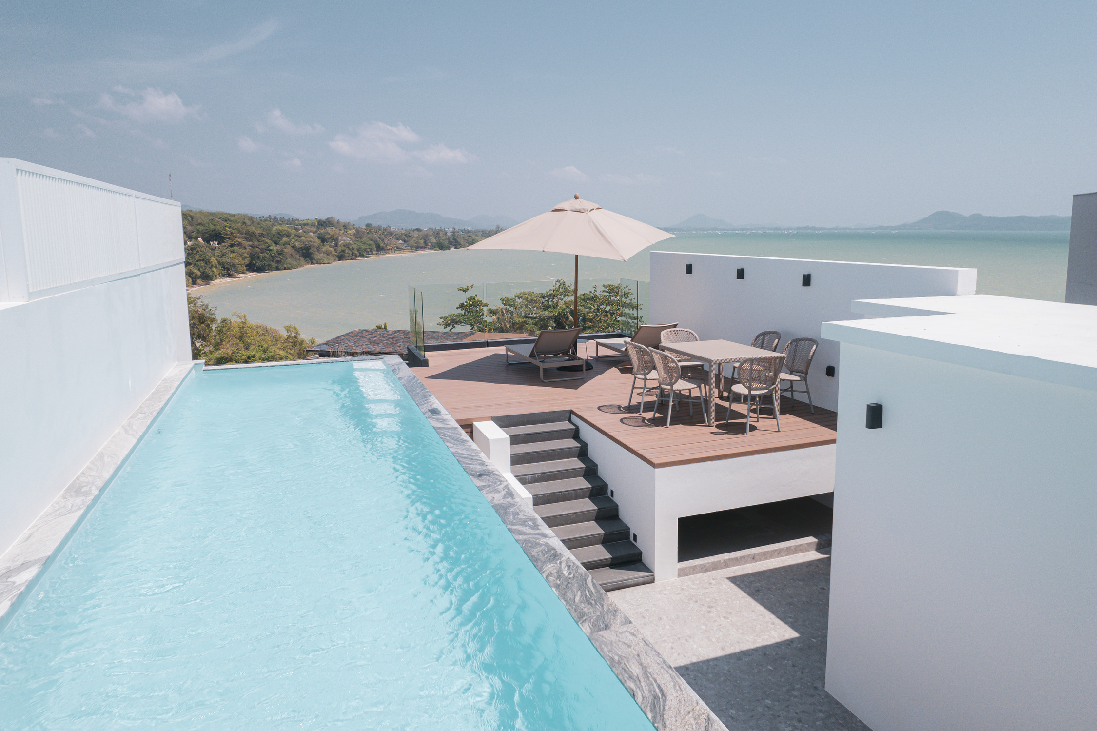 Phuket seaview villa for rent with infinity swimming pool and outdoor areas